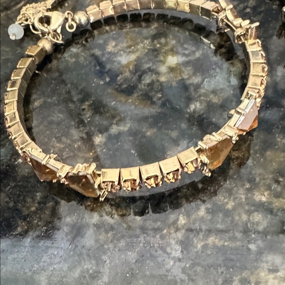 EUC Betsy Johnson Gold Bow Necklace and Bracelet Set - Picture 12 of 12